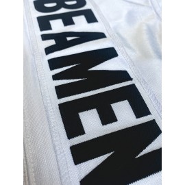 Men's white # 13 American football jersey loose embroidered sports, fashionable, casual, street breathable football jersey