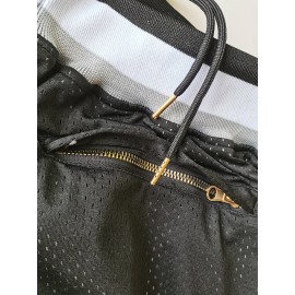 Men's Chicago Embroidered Polyester Basketball Shorts, 100% Knit Fabric, Loose Fit, with Pockets, for Casual & Athletic Wear, Four Seasons Sports Style