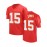 Men's Red #15 American Football Jersey - Loose Fit Breathable Embroidered V-Neck, All-Season Casual & Sports Wear for Street Style, Outdoor Activities, Gym, Camping - Machine Washable