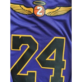 Men's Purple #24 Snake Light Beige Embroidered Basketball Jersey - Breathable Loose Fit Streetwear Pullover for Sports, Casual & Parties | All-Season Comfort, Machine Washable, Sports Comfort Clothing | Durable Sportswear