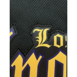 Men's Black #24 Baseball Jersey - Embroidered Letters, Breathable Loose Fit V-Neck Button-Up Shirt for Streetwear, Sports & Outdoor Activities | All-Season Casual Athletic Top for Men & Teens, Sports Activity Apparel, Embroidered Detailing