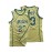 Men'S #23 Basketball Jersey Vintage Embroidered Crewneck Breathable Race Training Uniform Jersey Sleeveless Top Green S-XXXL