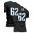 Men'S Black # 62 American Football Jersey Casual Loose Letter Embroidered Sports Style, Fashionable Street Breathable Football Jersey
