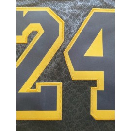 Men's #8-24 Embroidered Basketball Jersey - Breathable Loose Fit Streetwear Pullover with Bold Yellow & Purple Accents, All-Season Casual Sports Top for Men & Teens, Basketball Shirt, Sports Casual, Quality Embroidery