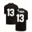 Men's Black # 13 American Football Jersey Loose Embroidered Sports, Fashionable, Casual, Street Breathable Football Jersey