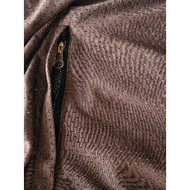 Men'S Brown # 23 Baseball Shorts With Pocket, Casual, Fashionable, Breathable, Sports Zipper, High Quality Embroidered Shorts