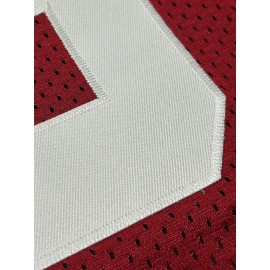 Men'S Red # 16 American Football Suit Loose Embroidered Sports, Fashionable and Casual, Street Breathable Football Suit