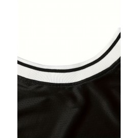 Men'S Basketball Sweatshirt # 9 Black Breathable Sweatshirt Round Neck Knitted Loose Fabric Wear In Spring, Summer, And Autumn