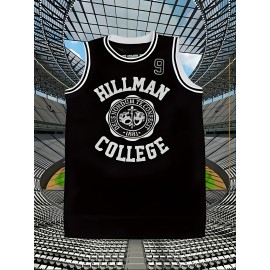 Men'S Basketball Sweatshirt # 9 Black Breathable Sweatshirt Round Neck Knitted Loose Fabric Wear In Spring, Summer, And Autumn