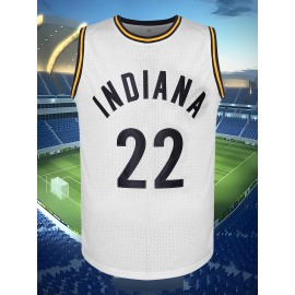 Men'S Basketball Shirt # 22 White Basketball Sweatshirt Suitable For Training, Competition, Leisure S-XXXL