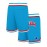 Men'S Moon Blue Embroidered Basketball Shorts With Pockets, Casual, Fashionable, Breathable, Sports Zipper, High Quality Embroidered Shorts