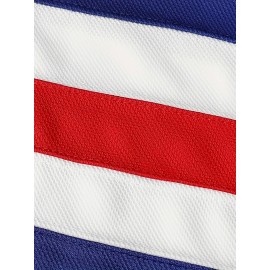 1pc SheLucki Men'S Ice Hockey Jersey Sweatshirt - Embroidered V-Neck Long Sleeve Top, Polyester Sports Shirt for Casual, Outdoor, Running & Exercise, Loose Fit for All Seasons