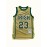 Men's #23 Basketball Jersey Vintage Embroidered Crewneck Breathable Race Training Uniform Jersey Sleeveless Top Green S-XXXL