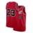 Men's Red #23 Basketball Jersey - Embroidered Design, Breathable Loose Fit Streetwear for Sports & Casual Wear, All-Season Comfort, Machine Washable, Outdoor Activity Apparel | Embroidered Detailing