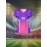 Custom Name and Number Women'S V-Neck Football Shirt Top, Polyester, Slight Stretch, All Over Print, Regular Length, Knit Fabric, 210g/m², Breathable, Quick Dry, Daily Casual, for Team, Personal Training, Sports, Fitness