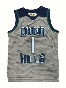 Kids Basketball Jerseys Youth For Boys Girls #1 Khaki Sport Jersey 3-14Years