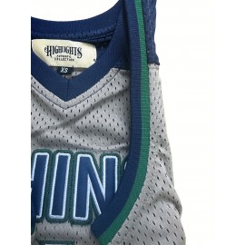 Kids Basketball Jerseys Youth For Boys Girls #1 Khaki Sport Jersey 3-14Years