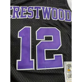 Kids Sport Jerseys Youth for Boys Girls #12 Crestwood High School Knights Basketball Jersey Black Stitched