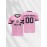 [1pc Customizable Soccer Jersey] 1pc Customizable Soccer Jersey for Kids | Personalized Name & Number, V-Neck, Knit Polyester, All-Season Sports & Casual Wear, Preppy Street Style, Medium Stretch, for Boys & Girls, Beach & Party Top