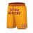 Men's Yellow # 14 Basketball Shorts with Pockets, Casual Fashion, Breathable Sports Zipper, High Quality Embroidered Shorts